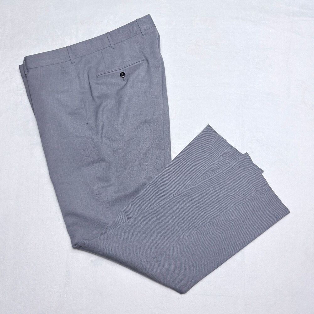 Ermenegildo Zegna High Performance Wool Pants Men’s 36W Grey Slim Travel Strech